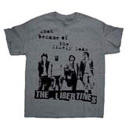 The Libertines Unisex T-Shirt: Likely Lads (Puff Print) - Libertines - The - Produtos - Global - Apparel - 5055295398436 - 