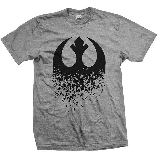 Star Wars Unisex T-Shirt: Episode VIII Rebel Logo Splintered - Star Wars - Koopwaar - Bravado - 5056170614436 - 
