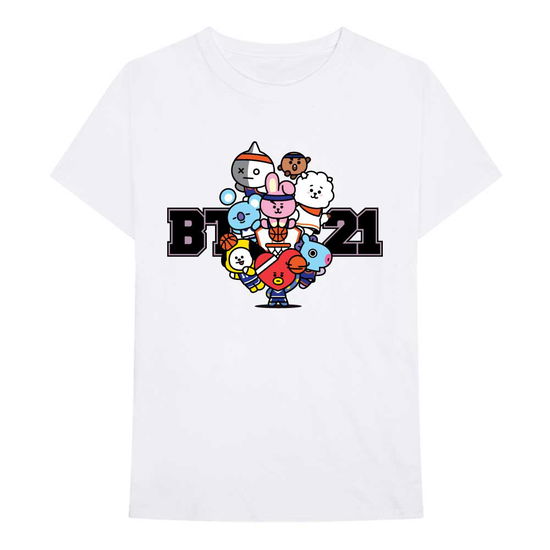 Cover for Bt21 · BT21 Unisex T-Shirt: Dream Team (White) (T-shirt) [size M] [White - Unisex edition] (2021)