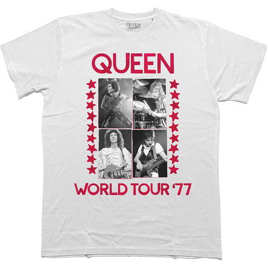 Cover for Queen · Queen Unisex T-Shirt: World Tour 77 (T-shirt) [size S] (2024)