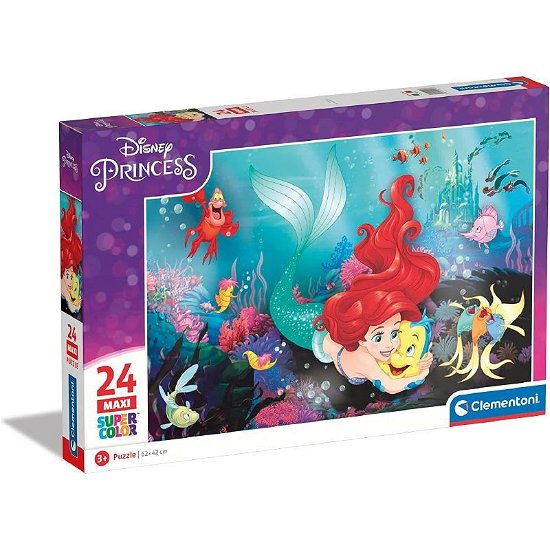 Cover for Clementoni · Puslespil, Maxi Disney Princess, Den lille Havfrue, 24 brikker (Puslespill) (2023)