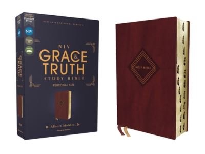 Cover for Zondervan · NIV, The Grace and Truth Study Bible, Personal Size, Leathersoft, Burgundy, Red Letter, Thumb Indexed, Comfort Print (Imiteret Læderbog) (2021)