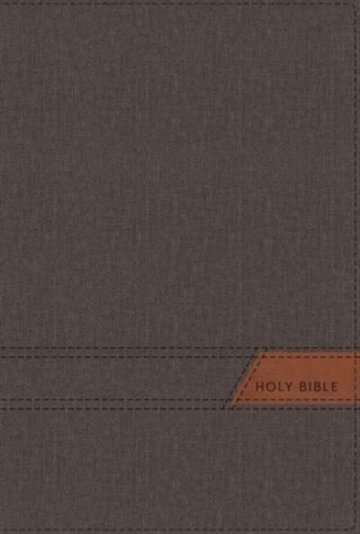 Cover for Zondervan Zondervan · NIV, Thinline Bible, Large Print, Cloth Flexcover, Gray, Red Letter, Comfort Print (Taschenbuch) (2023)
