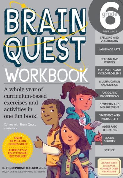 Cover for Persephone Walker · Brain Quest Workbook Grade 6 (Paperback Book) (2015)