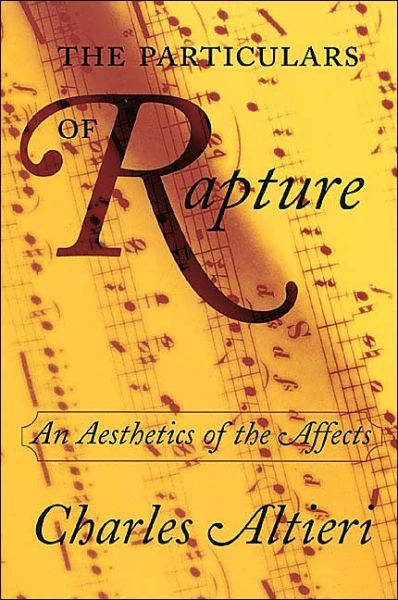 Cover for Charles Altieri · The Particulars of Rapture: An Aesthetics of the Affects (Taschenbuch) (2003)