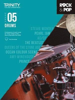 Cover for Trinity College London Rock &amp; Pop 2018 Drums Grade 5 - Trinity Rock &amp; Pop (Sheet music) (2017)