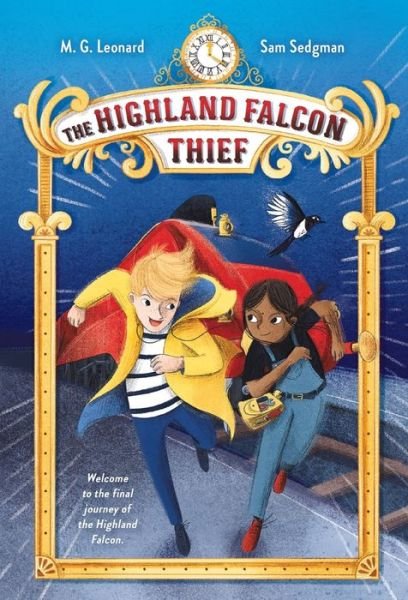Cover for M. G. Leonard · The Highland Falcon Thief Adventures on Trains #1 (Paperback Bog) (2021)