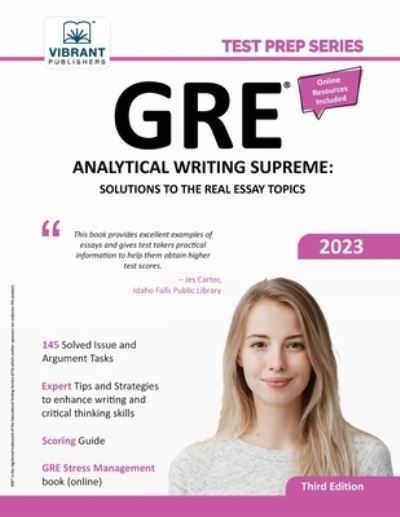 Cover for Vibrant Publishers · GRE Analytical Writing Supreme (Bog) (2022)