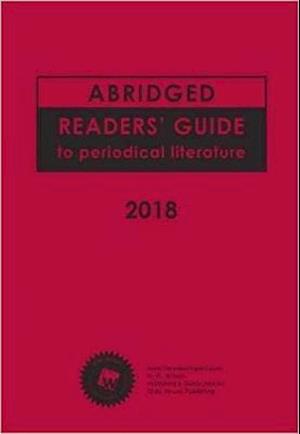 Cover for HW Wilson · Abridged Readers' Guide to Periodical Literature, 2018 Subscription: 3 Volume Set (Pocketbok) (2018)