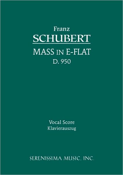 Cover for Franz Peter Schubert · Mass in E-flat, D.950: Vocal score (Paperback Book) [Spengel edition] (2008)