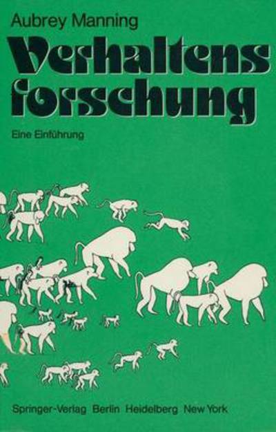 Cover for A. Manning · Verhaltensforschung (Paperback Book) [German edition] (1979)