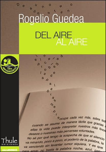 Cover for Rogelio Guedea · Del Aire Al Aire (Paperback Book) (2007)