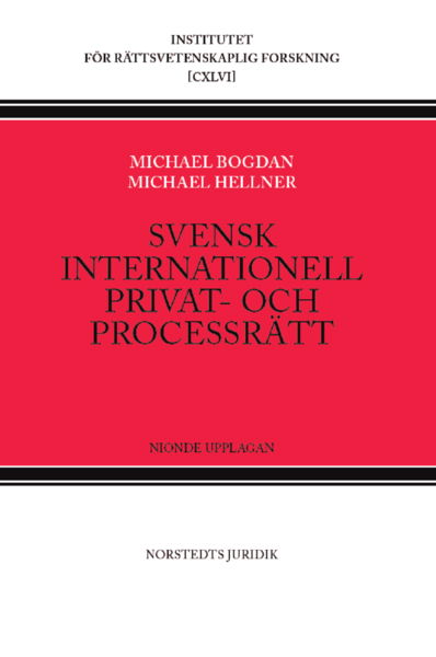 Cover for Michael Hellner · Svensk internationell privat- och processrätt (Book) (2020)