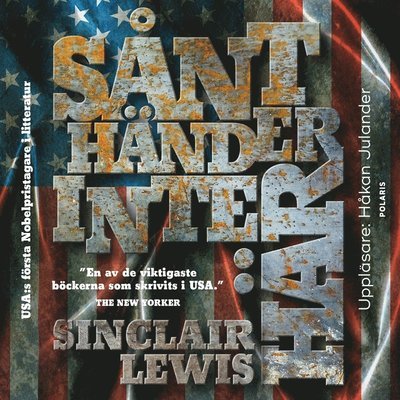 Cover for Sinclair Lewis · Sånt händer inte här (Hörbuch (MP3)) (2017)
