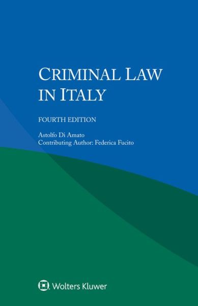 Cover for Astolfo Di Amato · Criminal Law in Italy (Paperback Book) (2020)