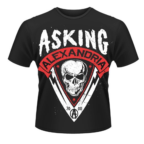 Asking Alexandria: Skull Shield (Red) (T-Shirt Unisex Tg. S) - Asking Alexandria =t-shir - Other - Plastic Head Music - 0803341416437 - October 10, 2013