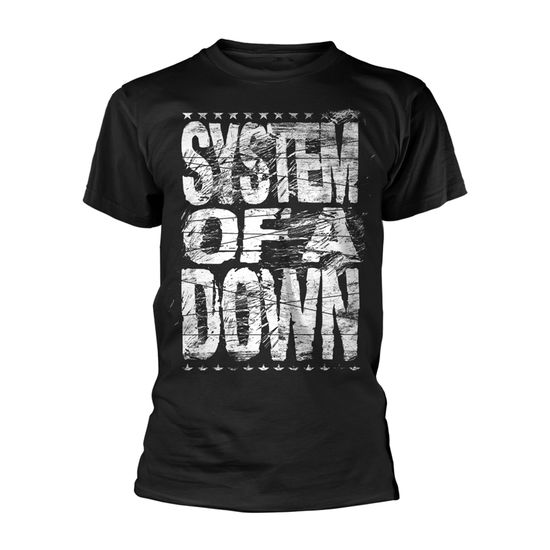 Cover for System of a Down · Distressed Logo (T-shirt) [size XXL] [Black edition] (2018)