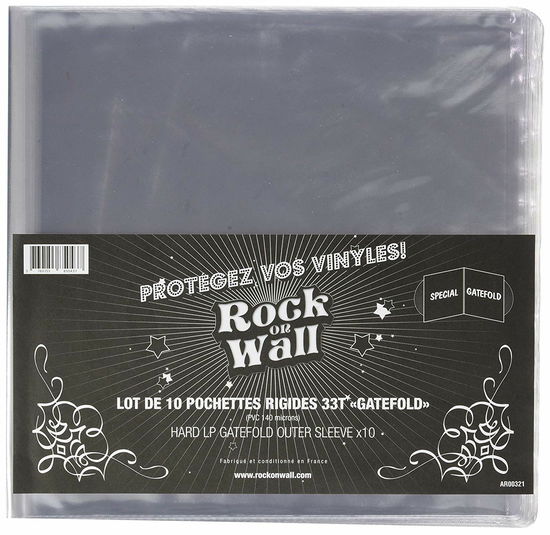 Cover for Music Protection · 11 X Pvc 12 Inch Gatefold Outer Sleeves - 140 Micron - Rock On Wall (AV-ACC) (MERCH)