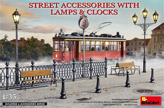 Cover for MiniArt · 1/35 Street Accessories With Lamps En Clocks (Toys)