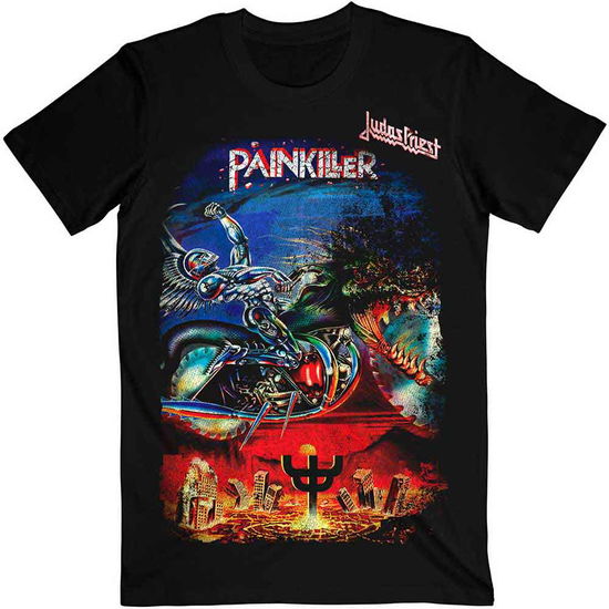 Cover for Judas Priest · Judas Priest Unisex T-Shirt: Painkiller (T-shirt) [size L] [Black - Unisex edition] (2020)