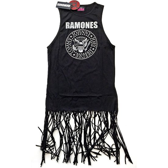 Ramones Ladies Tassel Vest: Vintage Presidential Seal - Ramones - Koopwaar - Merch Traffic - 5055979987437 - 