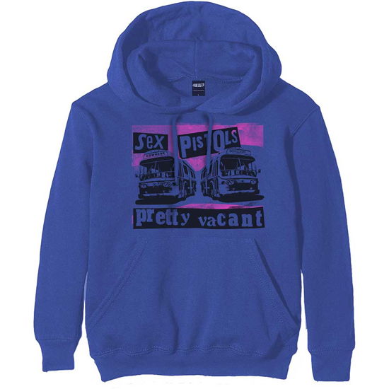 The Sex Pistols Unisex Pullover Hoodie: Pretty Vacant Coaches - Sex Pistols - The - Koopwaar -  - 5056561019437 - 