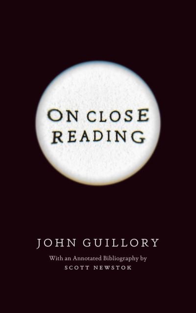 Cover for Professor John Guillory · On Close Reading (Pocketbok) (2024)