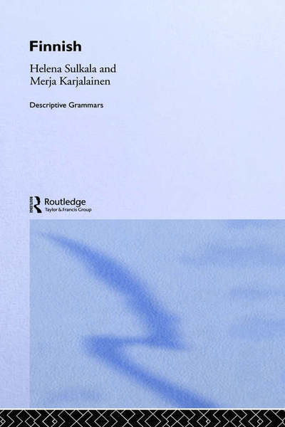 Cover for Merja Karalainen · Finnish - Descriptive Grammars (Hardcover Book) (1992)