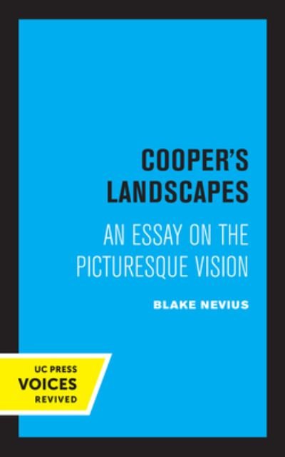 Cover for Blake Nevius · Cooper's Landscapes: An Essay on the Picturesque Vision - Quantum Books (Paperback Bog) (2022)