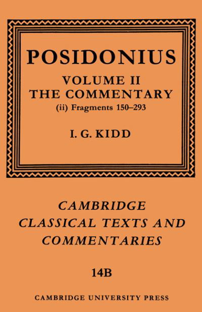 Cover for Posidonius · Posidonius: Fragments: Volume 2, Commentary, Part 2 - Cambridge Classical Texts and Commentaries (Paperback Book) (2004)