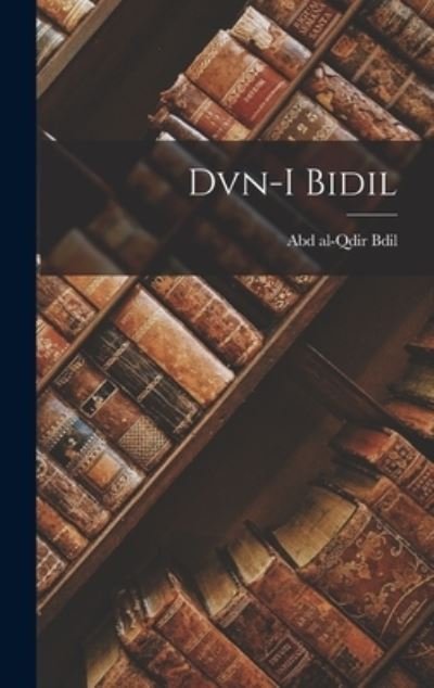 Cover for Abd Al-Qdir 1644 Or 5-1720 Or 21 Bdil · Dvn-I Bidil (Book) (2022)