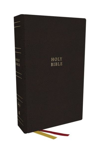 Cover for Thomas Nelson · NKJV Holy Bible, Super Giant Print Reference Bible, Black Genuine Leather, 43,000 Cross References, Red Letter, Comfort Print: New King James Version (Læderbog) (2023)