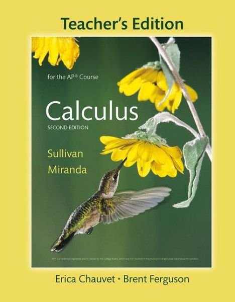 Cover for Sullivan · Teacher's Edition for Calculus (Book) [2nd ed. 2017 edition] (2017)