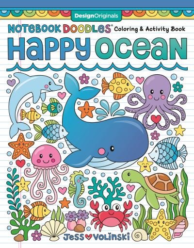 Cover for Jess Volinski · Notebook Doodles Happy Ocean: Coloring &amp; Activity Book - Notebook Doodles (Paperback Book) (2021)