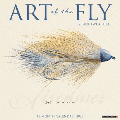 Cover for Art of the Fly 2025 12 X 12 Wall Calendar (Calendar) (2024)