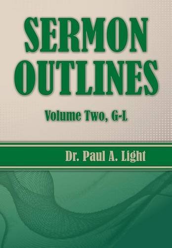 Cover for Paul A. Light · Sermon Outlines, Volume Two G-l (Paperback Book) (2014)
