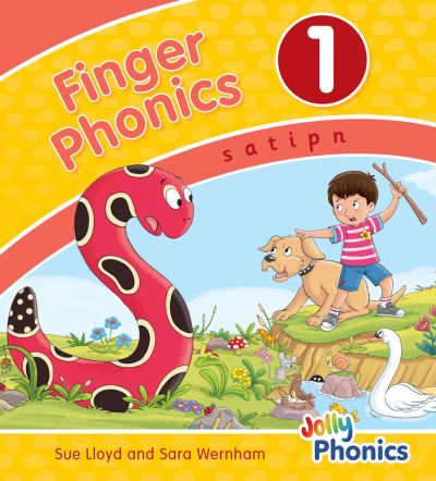 Cover for Sara Wernham · Finger Phonics Book 1: in Precursive Letters (British English edition) - Finger Phonics set of books 1–7 (Board book) (2021)