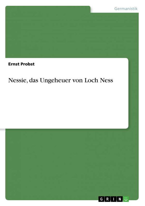 Cover for Probst · Nessie,das Ungeheuer v.Loch Ness (Book) [German edition] (2008)