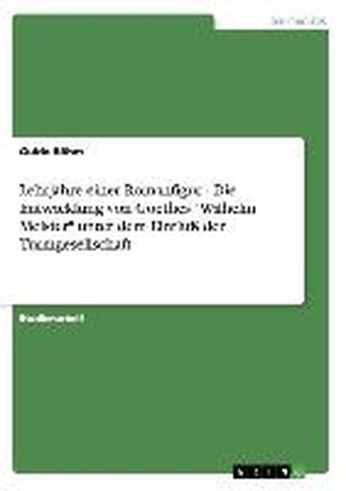 Cover for Böhm · Lehrjahre einer Romanfigur - Die E (Buch) [German edition] (2013)