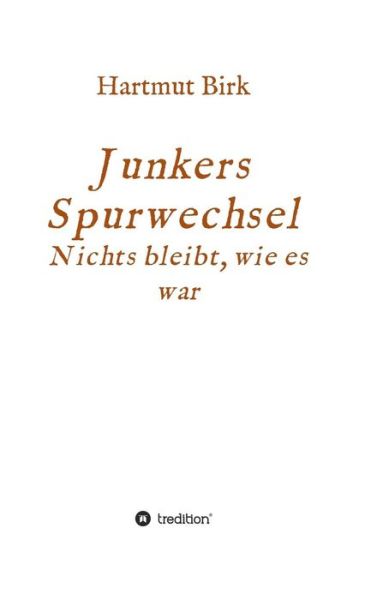 Cover for Birk · Junkers Spurwechsel (Book) (2019)