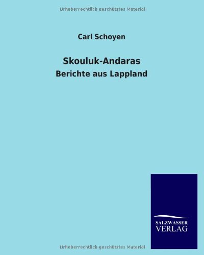 Cover for Carl Schoyen · Skouluk-andaras (Paperback Book) [German, 1. Auflage. edition] (2012)