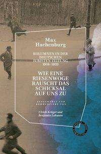Cover for Hachenburg · &quot;Wie Eine Riesenwoge Rauscht (Book)