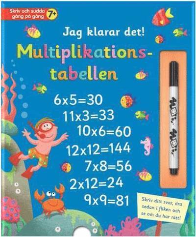 Cover for Malin Barthelson · Skriv och sudda: Jag klarar det : Multiplikationstabellen (Board book) (2018)