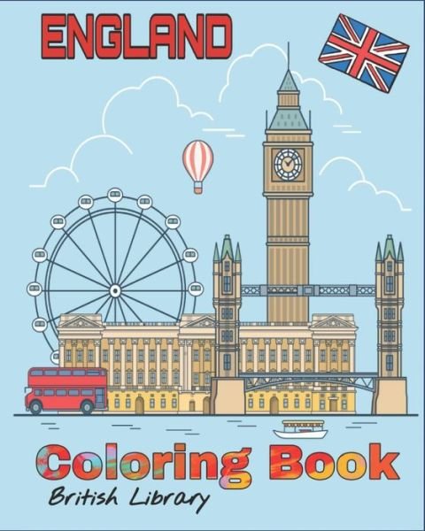 Cover for British Library · England Coloring Book (Paperback Bog) (2020)
