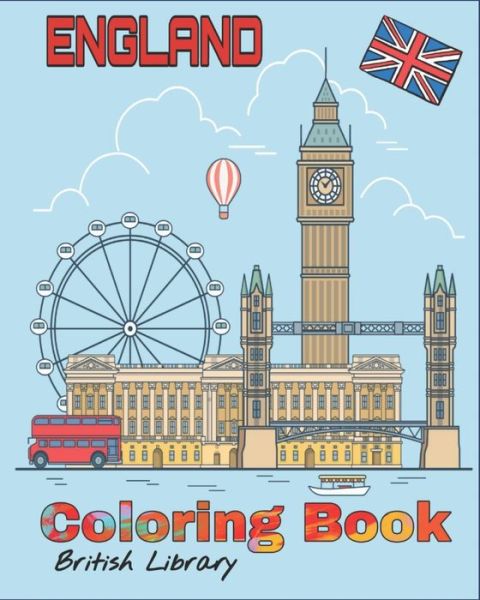 Cover for British Library · England Coloring Book (Pocketbok) (2020)