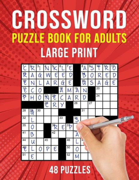 Cover for Puzzle King Publishing · Crossword Puzzle Books for Adults Large Print (Pocketbok) (2020)