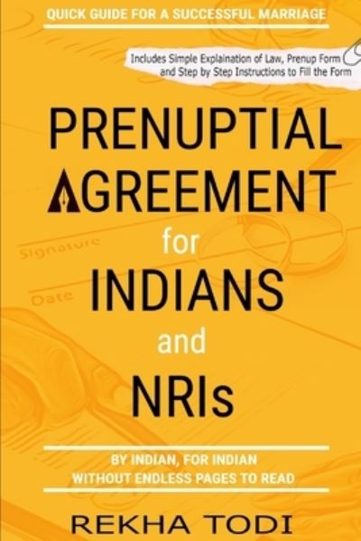 Cover for Lokesh Todi · Prenuptial Agreement for Indian and NRI: A Complete Guide (Paperback Book) (2021)