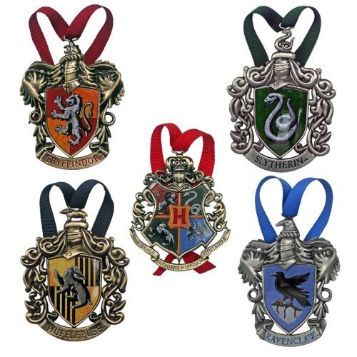 Hp Hogwarts Christmas Tree Ornaments - Harry Potter - Produtos - The Noble Collection - 0812370011438 - 26 de outubro de 2018