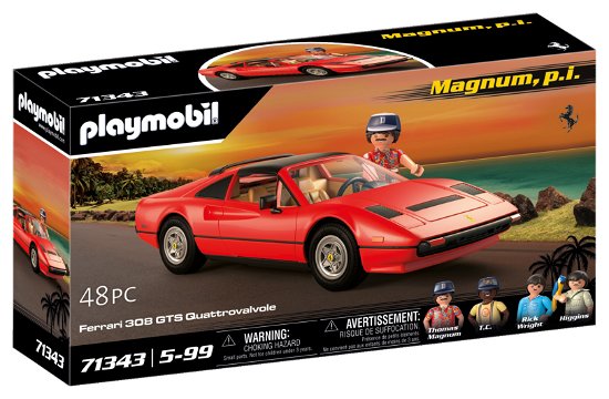 Playmobil Magnum P.I. Ferrari 308 GTS Quattrovalvole - 71343 - Playmobil - Produtos - Playmobil - 4008789713438 - 