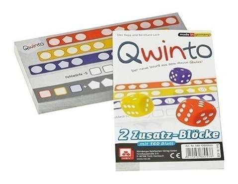 Qwinto Zusatzblöcke (Spiel-Zubehör)4038 - Qwinto - Bøker - NÃ¼rnberger Spielkarten - 4012426880438 - 26. januar 2016